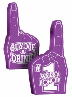#1 maid of honor foam hand